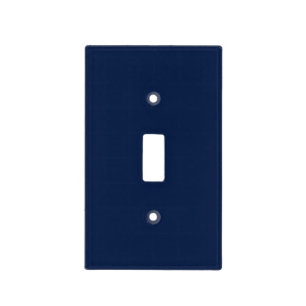 Solid navy night blue light switch cover
