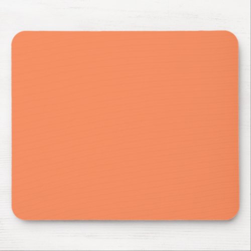 Solid Nectarine Orange Mouse Pad