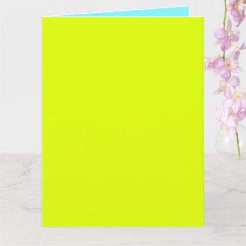 solid neon colors card