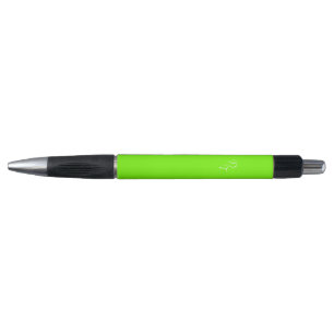 solid neon green - your monograms pen