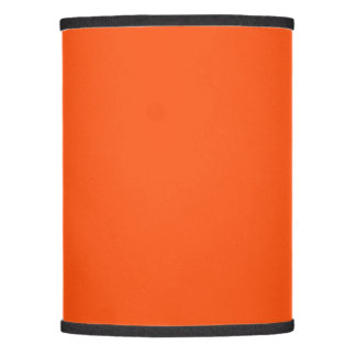 Solid neon orange lamp shade