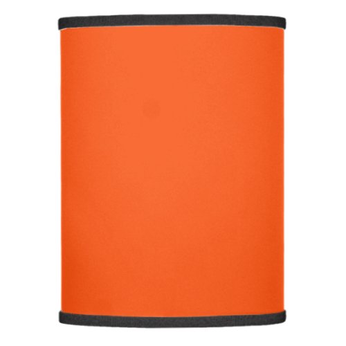 Solid neon orange lamp shade