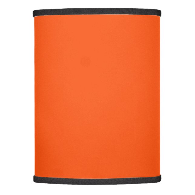 Solid neon orange lamp shade (Front)