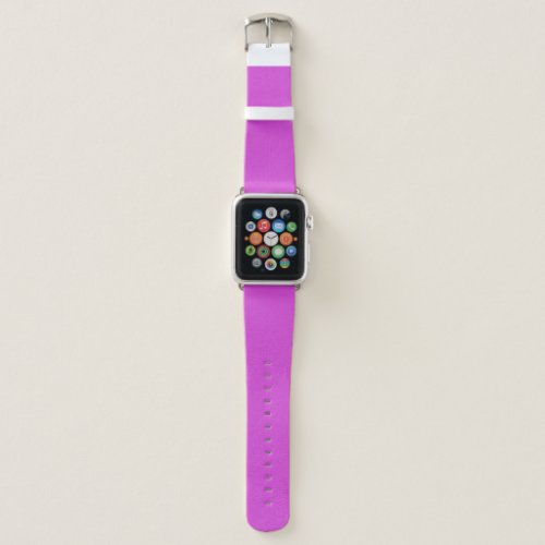 Solid neon pinkish purple fuchsia magenta apple watch band