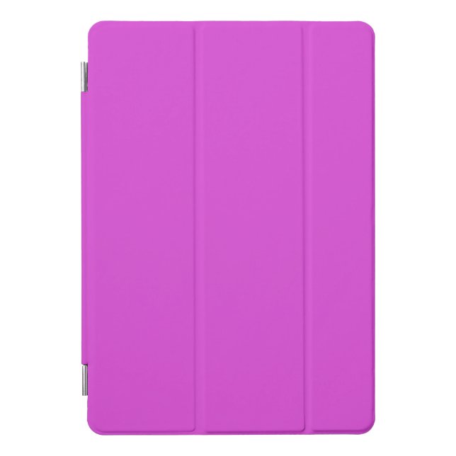 Solid neon pinkish purple fuchsia magenta iPad pro cover (Front)