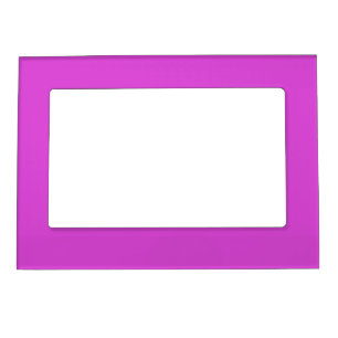 Solid neon pinkish purple fuchsia magenta magnetic frame