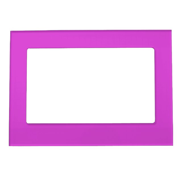 Solid neon pinkish purple fuchsia magenta magnetic frame (Front)