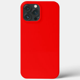 Solid neon red iPhone 13 pro max case