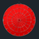 Solid neon red dart board<br><div class="desc">Solid color neon red design.</div>