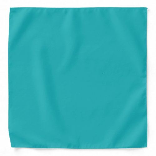 Solid ocean blue teal bandana