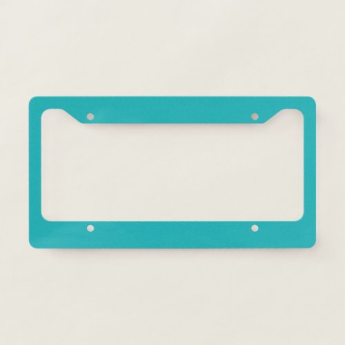 Solid ocean blue teal license plate frame