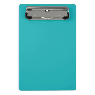Solid ocean blue teal mini clipboard