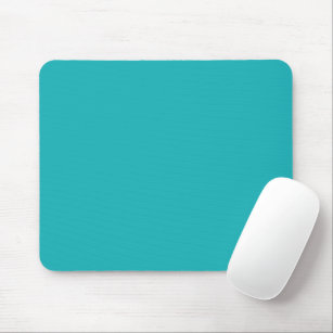 Solid ocean blue teal mouse pad