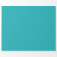 Solid Turquoise Wrapping Paper / Gift Wrap, Zazzle