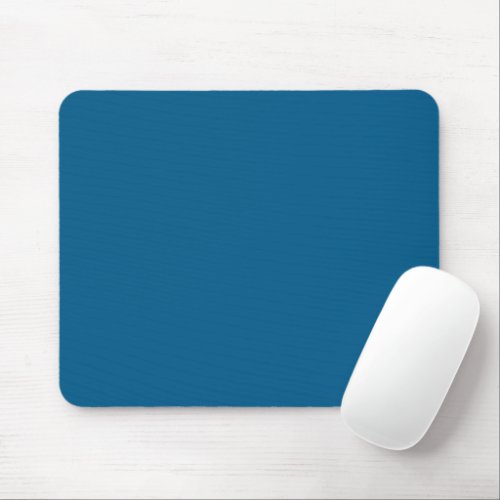 Solid ocean dark blue navy mouse pad