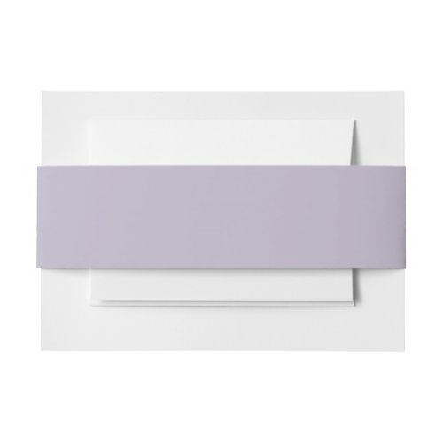 Solid old lavender dusty purple invitation belly band