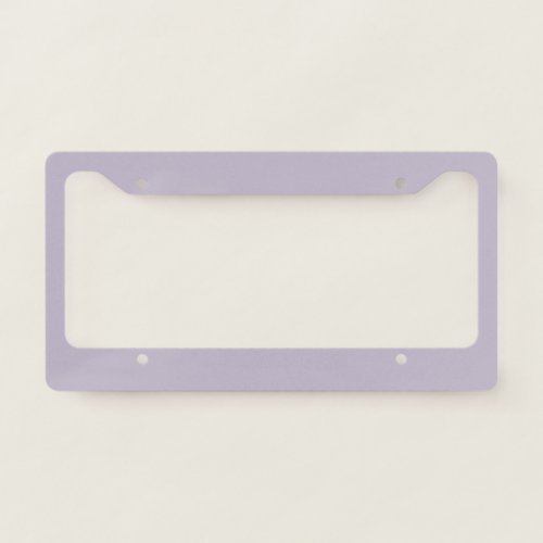Solid old lavender dusty purple license plate frame