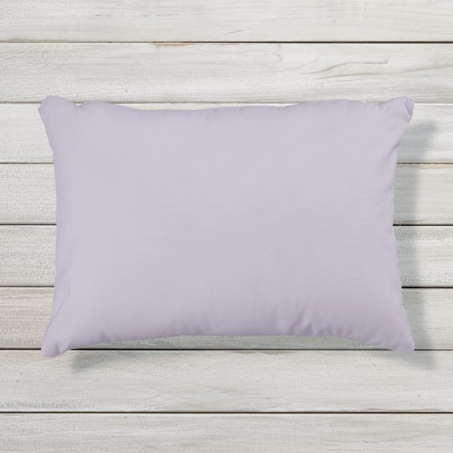 Solid old lavender dusty purple outdoor pillow (Front)