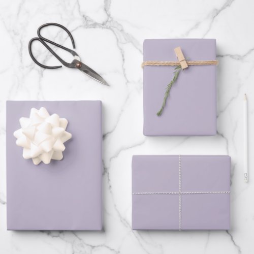 Solid old lavender dusty purple wrapping paper sheets