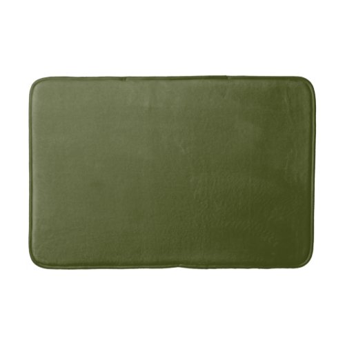 Solid Olive Green Bath Mat