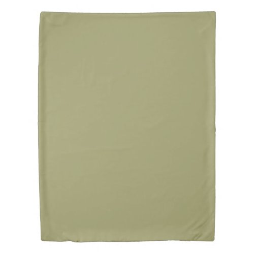 Solid Olive Green by Premium Collections Duvet Cover