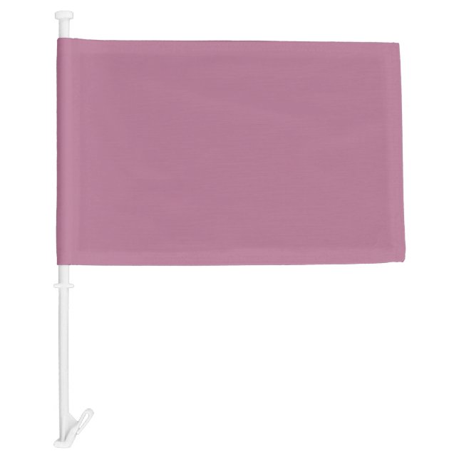 Solid opera mauve puce car flag (Front)