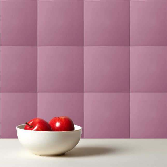 Solid opera mauve puce ceramic tile (Creator Uploaded)