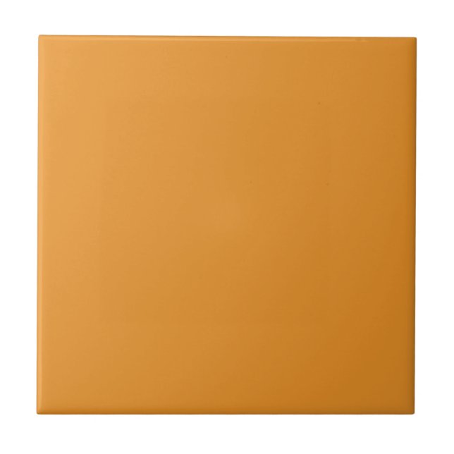 Solid Orange Color Ceramic Tile (Front)