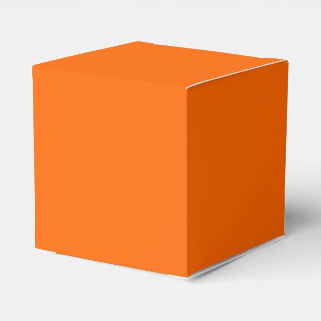 Solid Orange Favor Boxes (Back Side)