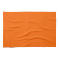 Solid Orange Kitchen Towels