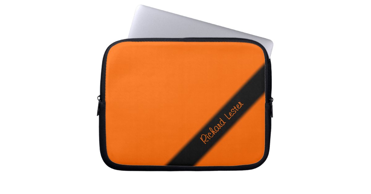 Solid Orange Laptop Sleeve Zazzle