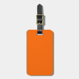 Solid Orange Luggage Tag