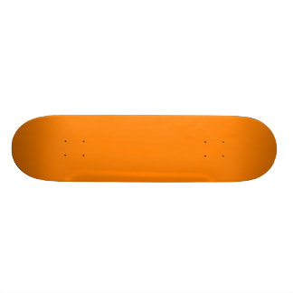 Solid Orange Skateboard Deck