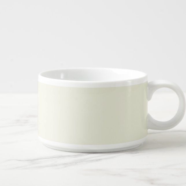 Solid Pale Butter Yellow Chili Bowl (Left)