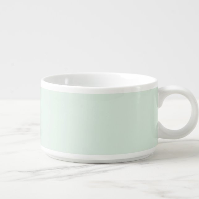 Solid Pale Mint Green Chili Bowl (Left)