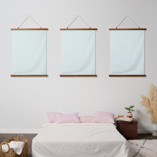 Solid Pale Mint Green Triple Wall Tapestry Set