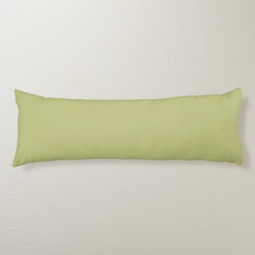 Solid Pale Olive Green by Premium Collections Body Pillow