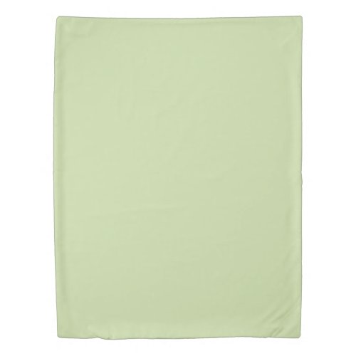 Solid Pale Sage Green by Premium Collections Duvet Cover