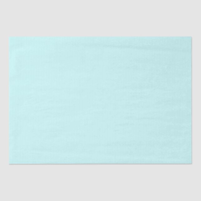 Solid Pale Soft Aqua Classic Tissue Paper (Front)