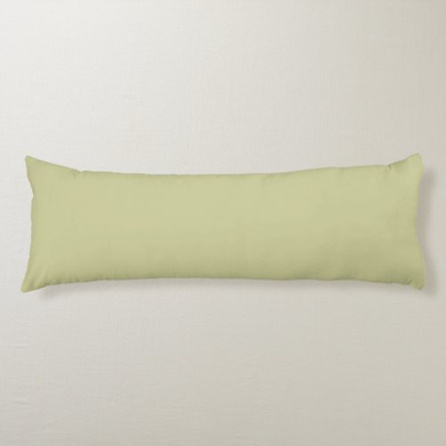 Solid Pale Yellow Green by Premium Collections Body Pillow