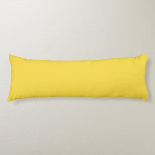 Solid pastel banana yellow body pillow