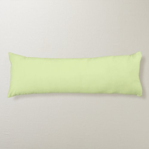 Solid Pastel Lime Green by Premium Collections Body Pillow