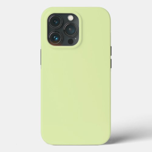 Solid Pastel Lime Green by Premium Collections iPhone 13 Pro Case