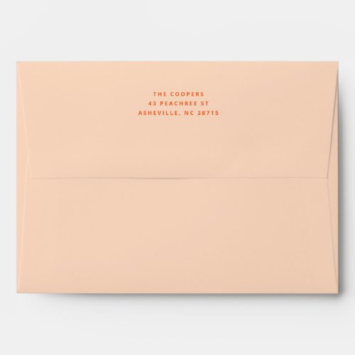 Solid Pastel Peach Envelope
