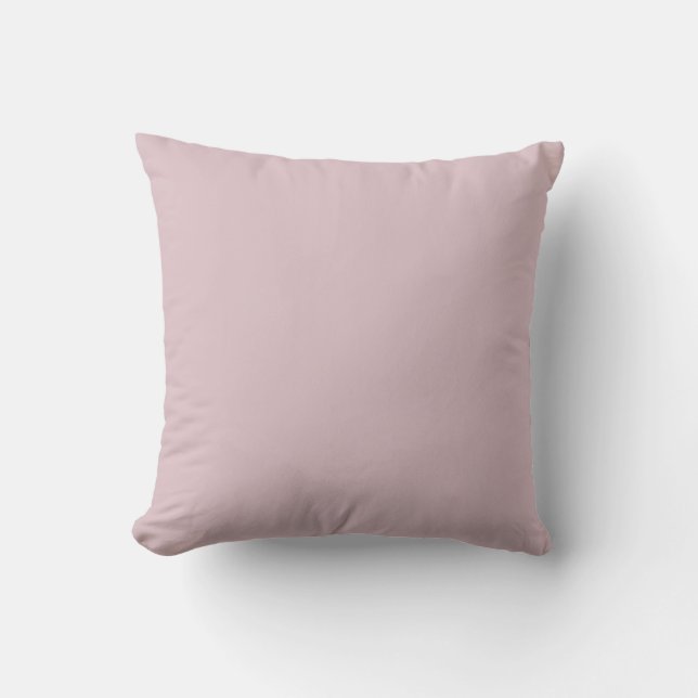 Solid Pastel Pink  Throw Pillow (Front)