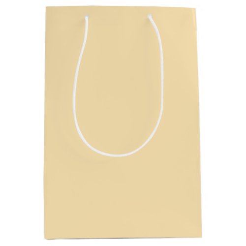 Solid Pastel Warm Yellow Medium Gift Bag