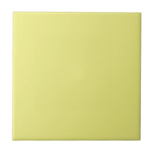 Solid Pastel Yellow Ceramic Tile