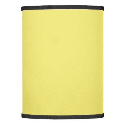 Solid pastel yellow lamp shade