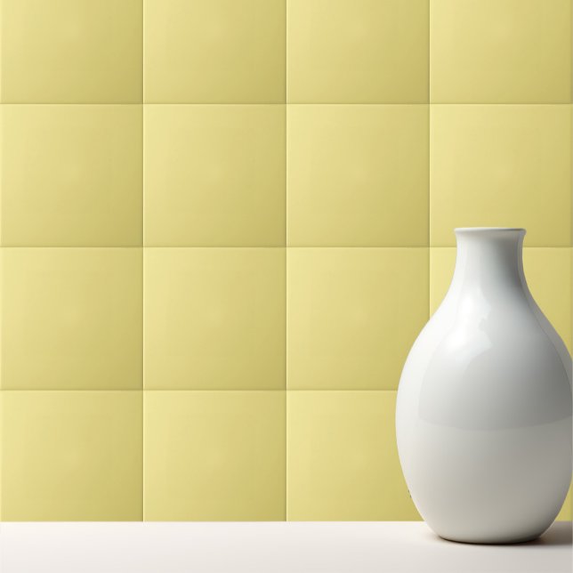 Solid Pastel Yellow Modern Ceramic Tile (Creator Uploaded)