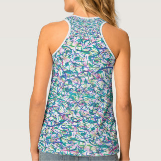 Solid, patterned, pink, hot pink, blue, tank